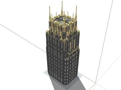 vacation spot-Resort-Fashion Leisure Hotel-0134 3D model