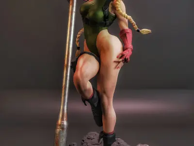 Cammy - Street Fighter 2 - STL 3D print model 3D print model