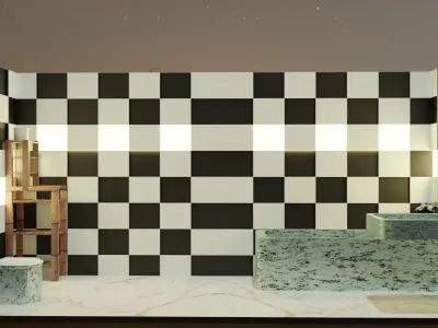 Bathroom 3d in Blend  Free 3D model