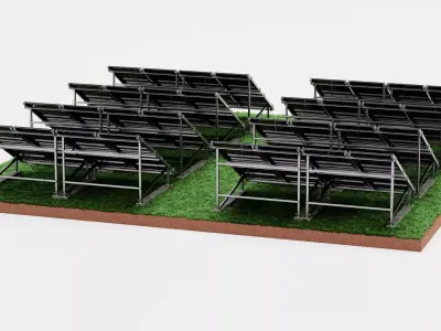 -Solar Farm V3- 3D model