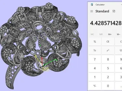 Ladies Rings light weight 3D print model