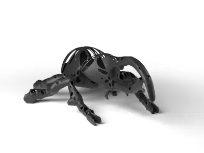 Hercules Dust Voronoi Low-poly 3D model