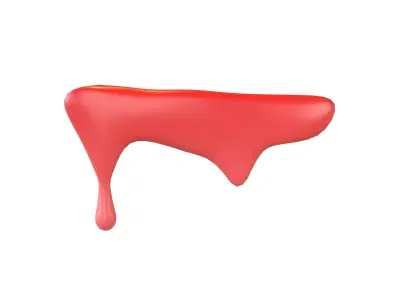 Liquid Drops v1 009 Low-poly 3D model