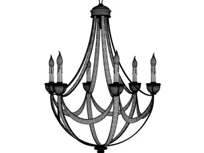 Currey and Company - Palomino Chandelier Lighting 3D model