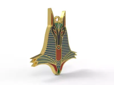 Egypt Enamel Pendant 3D print model