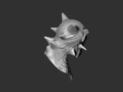 alien bust character  3D print model
