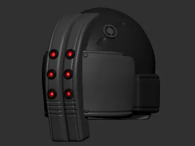 helmet high poly sculpt 3d printable 3D model 3D model 2