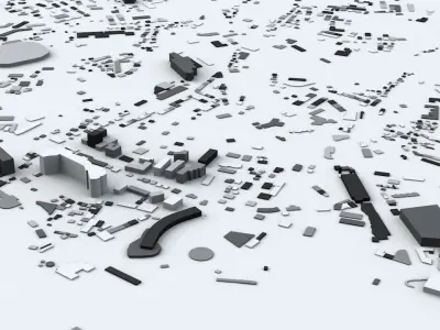 Madeira Streets and Buildings 3D model