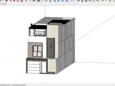 Modern Family House - Full Project with Plans and Renders 3D model