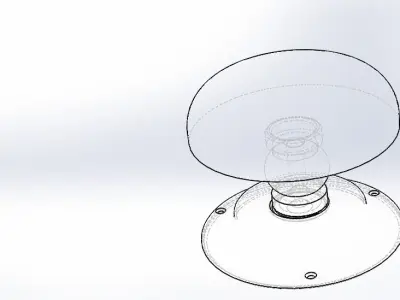 Door knob 3D print model