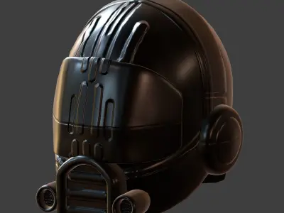 Helmet plastic mask protection  Low-poly 3D model Low-poly 3D model shop