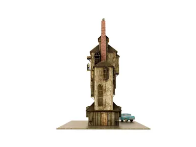 Ron Weasleys house Low-poly 3D model