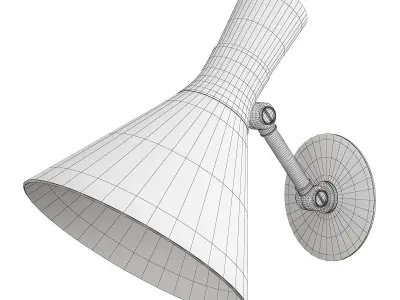 Liam Small Articulating Sconce Low-poly 3D model