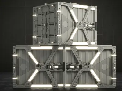  Sci-fi Container Set 