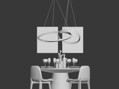 Dinning Set 15 3D model