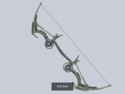 Scifi bow collection 3D Model Pack