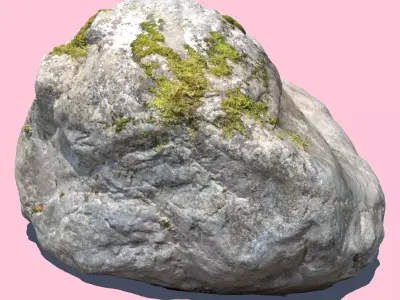 Elisabeth Moss Rock 3D model