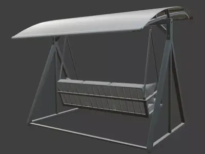 Modern Outdoor Swing 3D model
