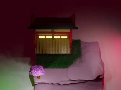 China House Low-poly 3D model