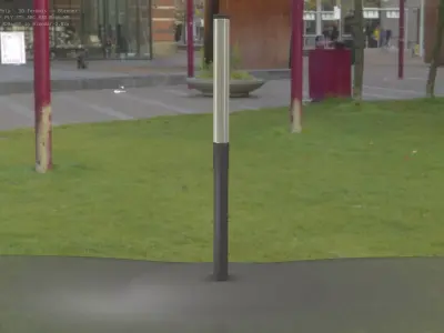 Street Light 10 Basic Low-Poly 315mm  Low-poly 3D model