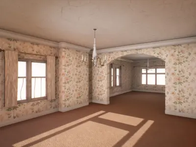 Old Brick House Low-poly 3D model buy