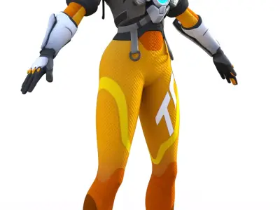 TRACER Lena Oxton  Overwatch Hero 3D model