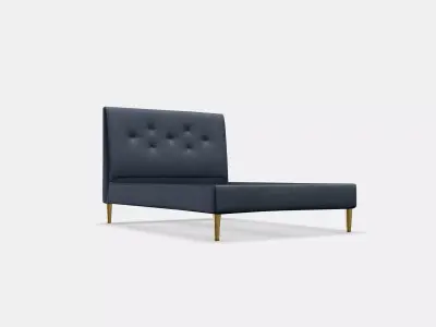 IDANAS Upholstered bed frame 3 Low-poly 3D model