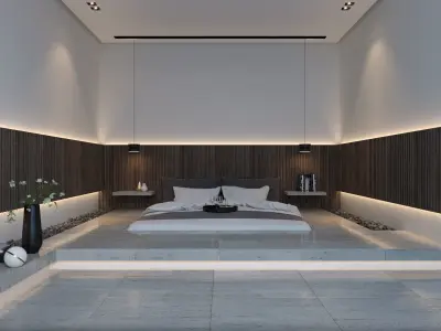 Modern Bedroom Design 3D model get