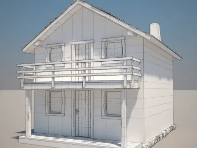 House  Cartoon 10 3D model