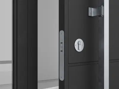 Aluminium door 156 3D model