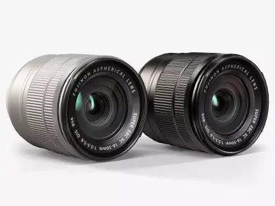 Fujifilm Fujinon XC16-50mm f 3-5 5-6 OIS Lens Low-poly 3D model