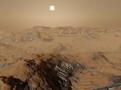 Procedural Surface of Mars 3D model