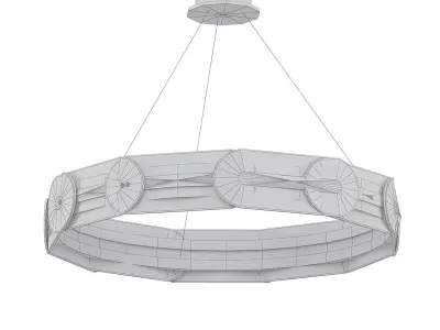 Gold ring horizontal 3D model