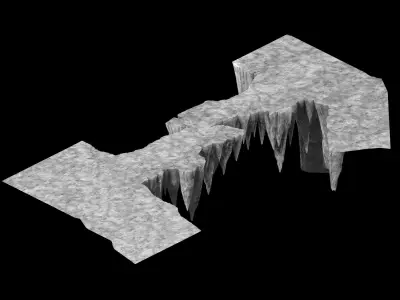 Mountain - Frost Bridge 01 3D model