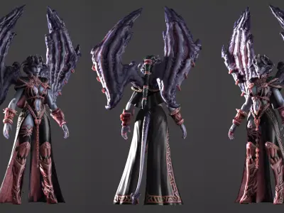 Darksider 3 Lilith  Low-poly 3D model