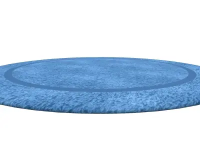 Round Carpet Free low-poly 3D model