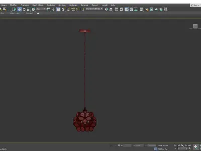 SUM chandelier Low-poly 3D model