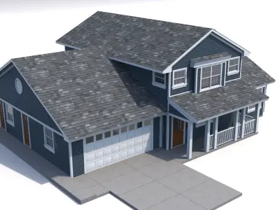 House-003 Low Poly 3D model