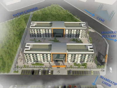 STUDENT DORMITORY 3D model