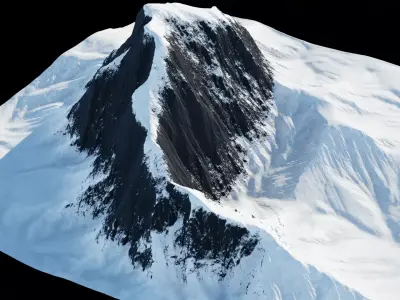 Snow Mountain 01 3D model