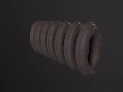 Old heating radiator 3D Model Low-poly 3D model