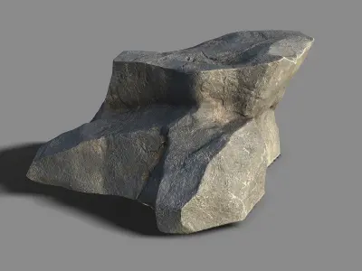 Mountain Rock 02 Low-poly 3D model