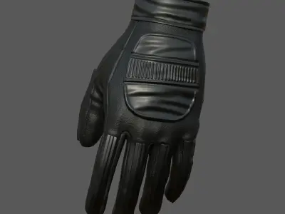 Gloves military combat soldier armor scifi low poly  Low-poly 3D model