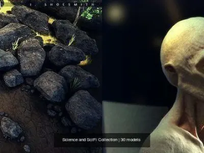 Science and Scifi 3D Model Collection 3D Model Pack