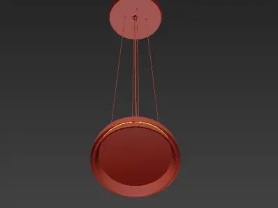 Chandelier round pendant light 3D model