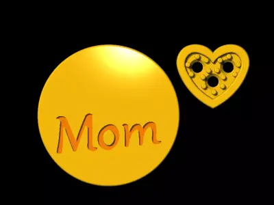 Tops earrings  3D print model