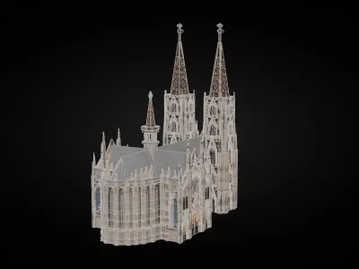 Cathedral Pack Low-poly 3D model