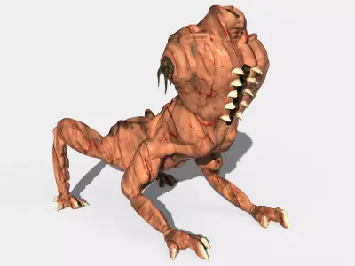 Specimen Vrak-9 Low-poly 3D model