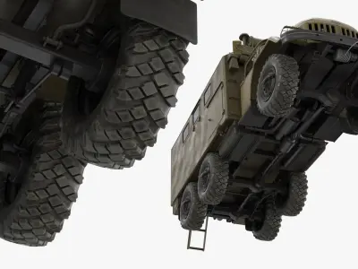  Army Utility Truck ZIL-131 KUNG with Interior 