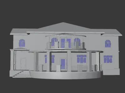 Brick house 3D model